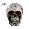 Realistische menschliche Totenkopf-Replik Harzfigurine, Kopfmodell, Gruselige Halloween-Gothic-Stil-Innenraumakzente Statue für Innenkamin Küche