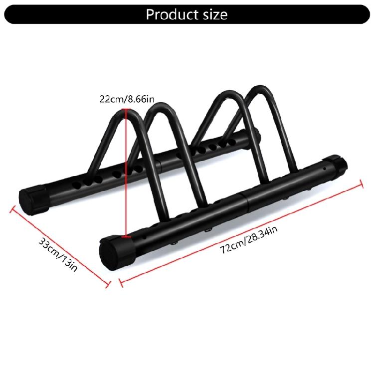 Bicycles Storage Organizers Two Bikes Floor Stand Replacement Bike Parking Rack Compacts Garage Bike Rack Enduring