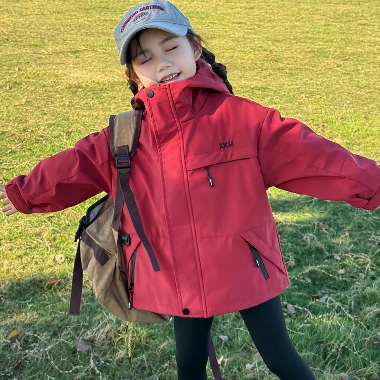 Kids' 3-in-1 Windproof & Waterproof Storm Jacket 2025: New Autumn Style for Boys & Girls - Trendy Outdoor Outerwear