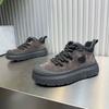 Autumn and winter new leather high-top casual shoes single-lining shoes thick-soled heightening Martin short boots