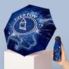 Everton Football Pattern Printed Mini 5 Folds 8 Ribs Compact Umbrella Windproof Waterproof Lightweight Portable Folding