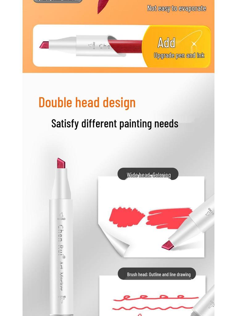 48-Color Anime Marker Set: Fade-Resistant Layerable Watercolor Brush Pens