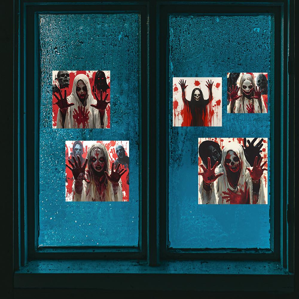 Originality Halloween Horror Zombie Blood Hand Wall Paste Sticker Decoration