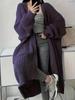 2024 European and American Clear Texture Loose Cardigan Outerwear