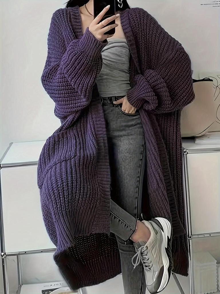 2024 European and American Clear Texture Loose Cardigan Outerwear