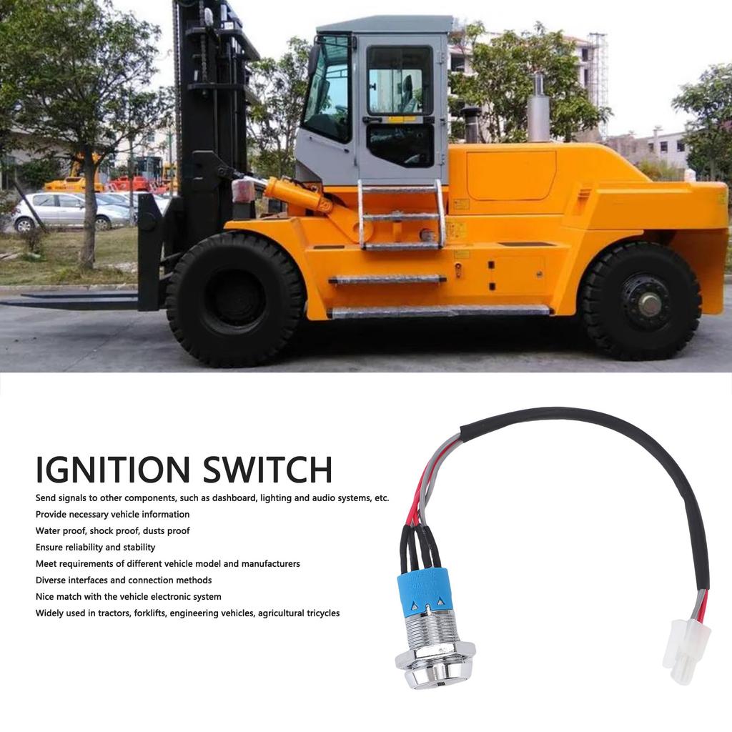 Tractor Ignition  Ignition  Manual Starter with Key for Tractor Forklift Engineering Vehicles Agricultural Tricycles
