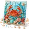 Coastal Style Ocean Theme Pearl Art DIY Kit Turtle Pearl  Painting  Sea Enthusiast