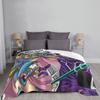 Yu Gi Oh Card Dark Magician Blankets Soft Warm Flannel Throw Blanket Bedspread for Bed Living Room Picnic Travel Home Couch