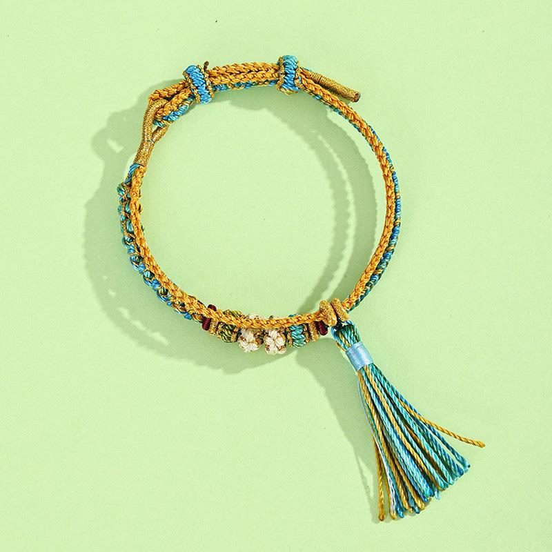 Dragon Boat Festival Tassel Pendant: Five-Color Pink Zongzi String with Gourd for Peace and Health