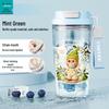 Star People Large Simple Lily Straw Water Cup - High Capacity Plastic Coffee Cup for Girls