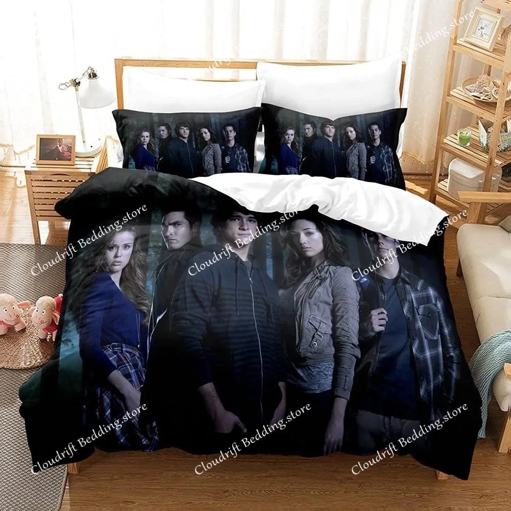 Teen Wolf Duvet Cover Pillowcase Bedding Set Boy Girl Bedroom Decoration Children Gift Single Double Large Size