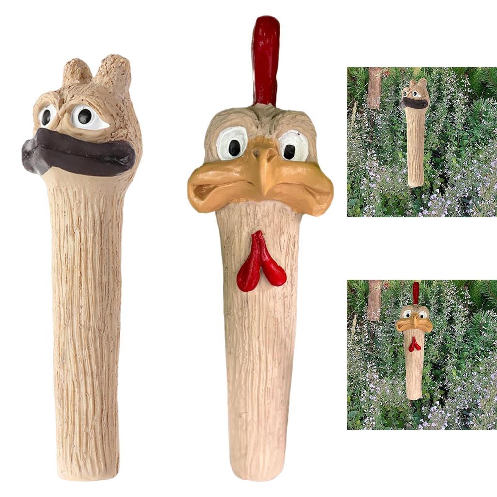 Funny Garden Statue, Entrance, Outdoor, Long Neck Figurine, Resin Animal