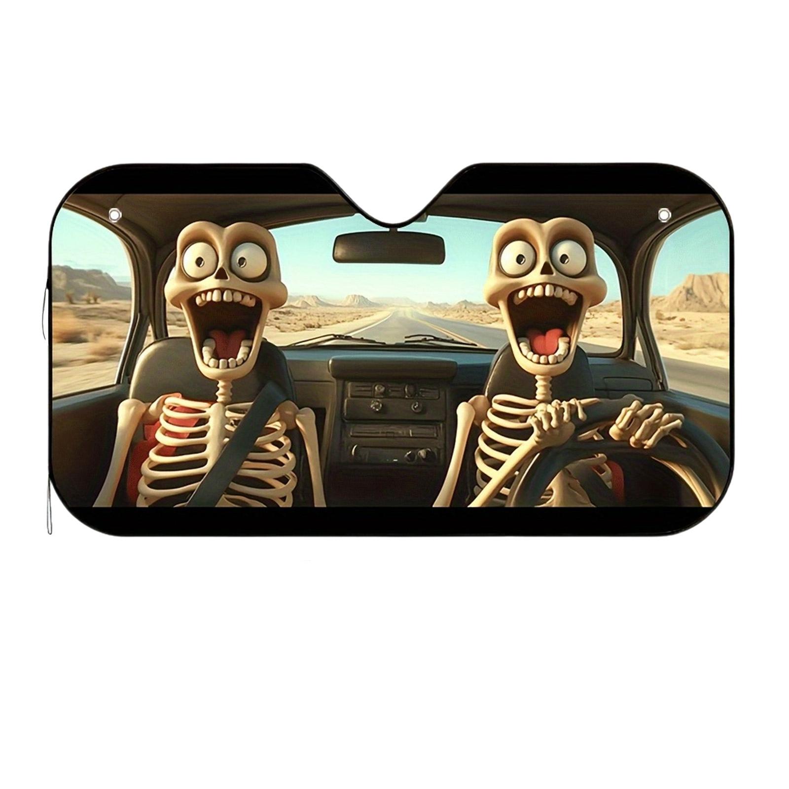 

Fun Windscreen Sunshade Universal Foldable Front Window Sunshade UV Rays And Heat Cute Windscreen Cover S