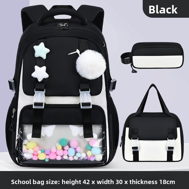 elementary school student backpack for girls new cute nylon backpack suitable for young girls middle School Bags Casual Daypack