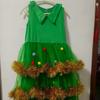 Adult Women Xmas Green Elf Christmas Tree Dress Hat Sets New Year Cosplay Costumes Performance Role Play Outfit