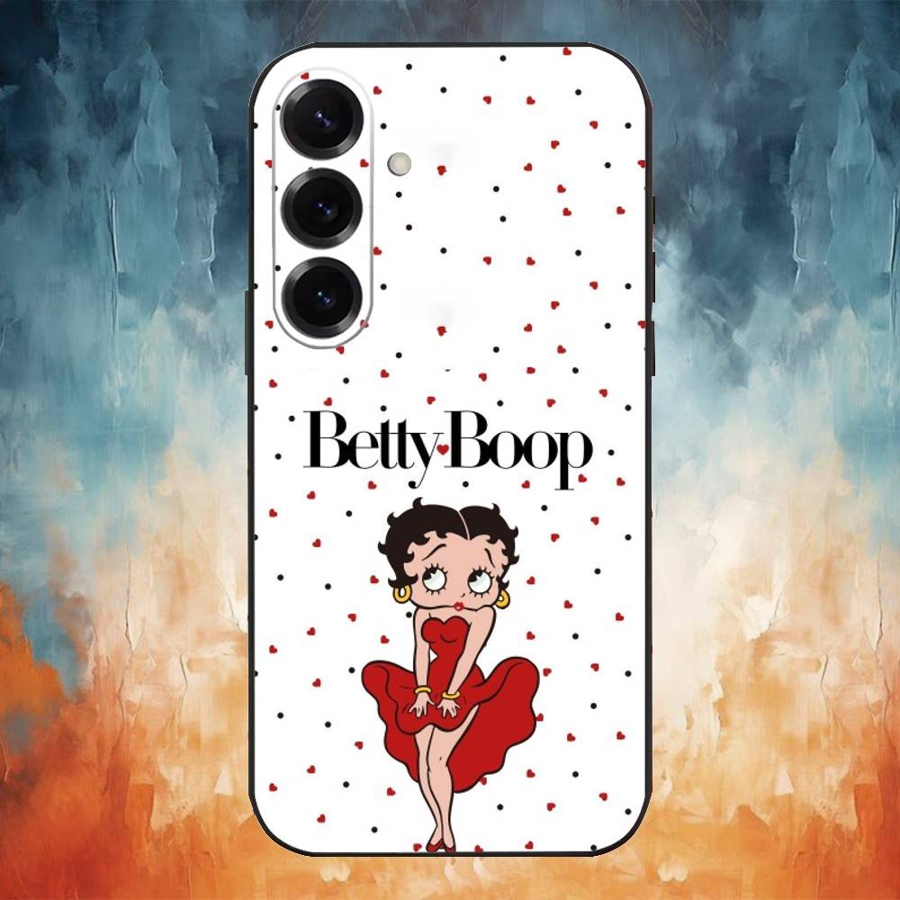 R-Bettys-Cute-t-Boops Phone Case For Samsung Galaxy A91,80,73,72 ,71,53,52,32 ,31,22,21s,20,Soft Black Case