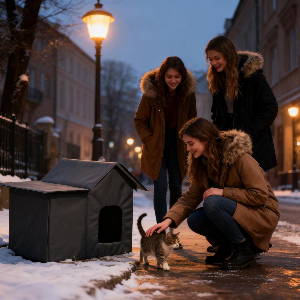 Cat House For Winter Winter Outside Pet Shelter Warm Pet Cave For Outdoor For Garden Patio Backyard Balcony Garages Dog Bunny