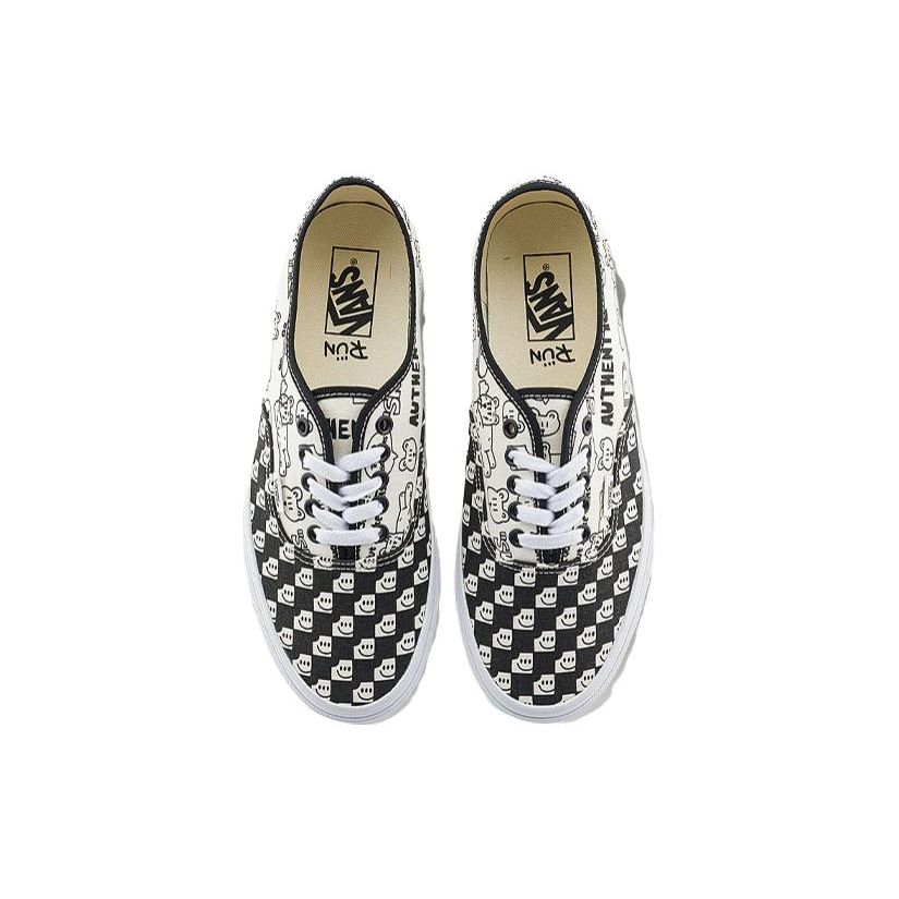 Otw Nuttsh x Vans Authentic Unisex Low Top Canvas Sneakers Black White VN0A5KS9BPR