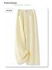 Women's Light Yellow Wide-Leg Jeans - Summer 2025 Slimming Fit for Pear-Shaped Bodies, Loose Straight-Leg Pants