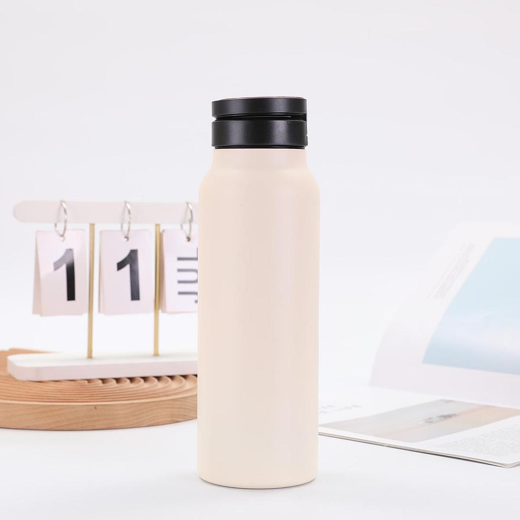 Isolierter Becher aus 304 Edelstahl mit magnetischem Deckel und Handyhalter - Großes Fassungsvermögen