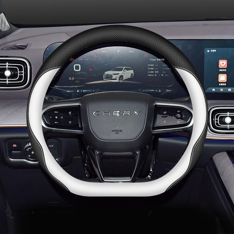 For Chery Tiggo 9 C-DM 2026 2026 Tiggo 9 2026 2026 2026 D Type Steering Wheel Cover Anti Slip and Breathable Special Accessories