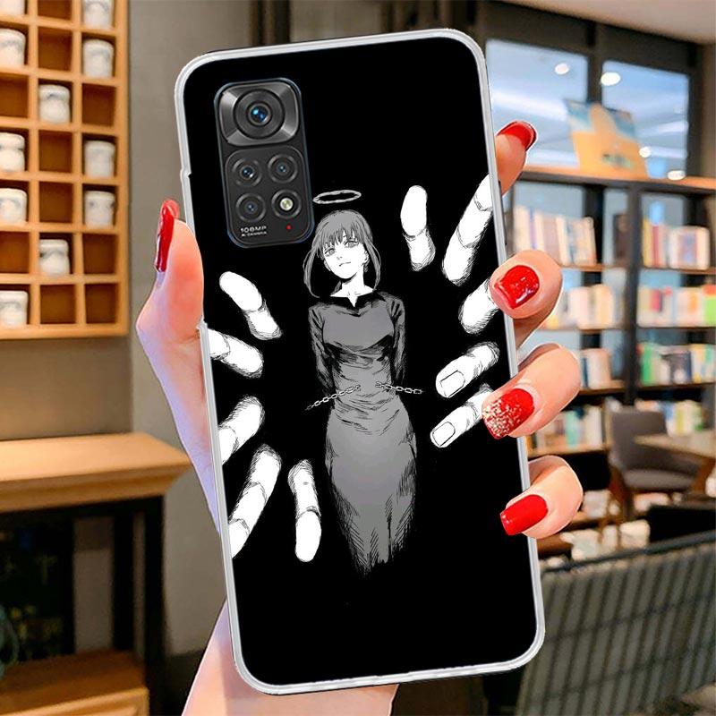 

Chainsaw Makima Power Cover Phone Case For Xiaomi Redmi Note 15 14 13 12 11 10 Pro Plus 14S 12S 11S 11T 11E 10S Soft Fundas Shel Redmi Note 14 5G