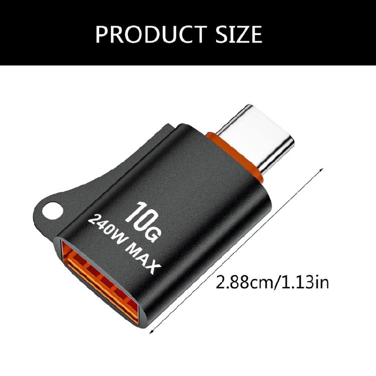 USB C Male to USB 3.0 A Female Adapter, 10Gbps File Transfer OTG Functionality Adapter for Cameras and Gamepads