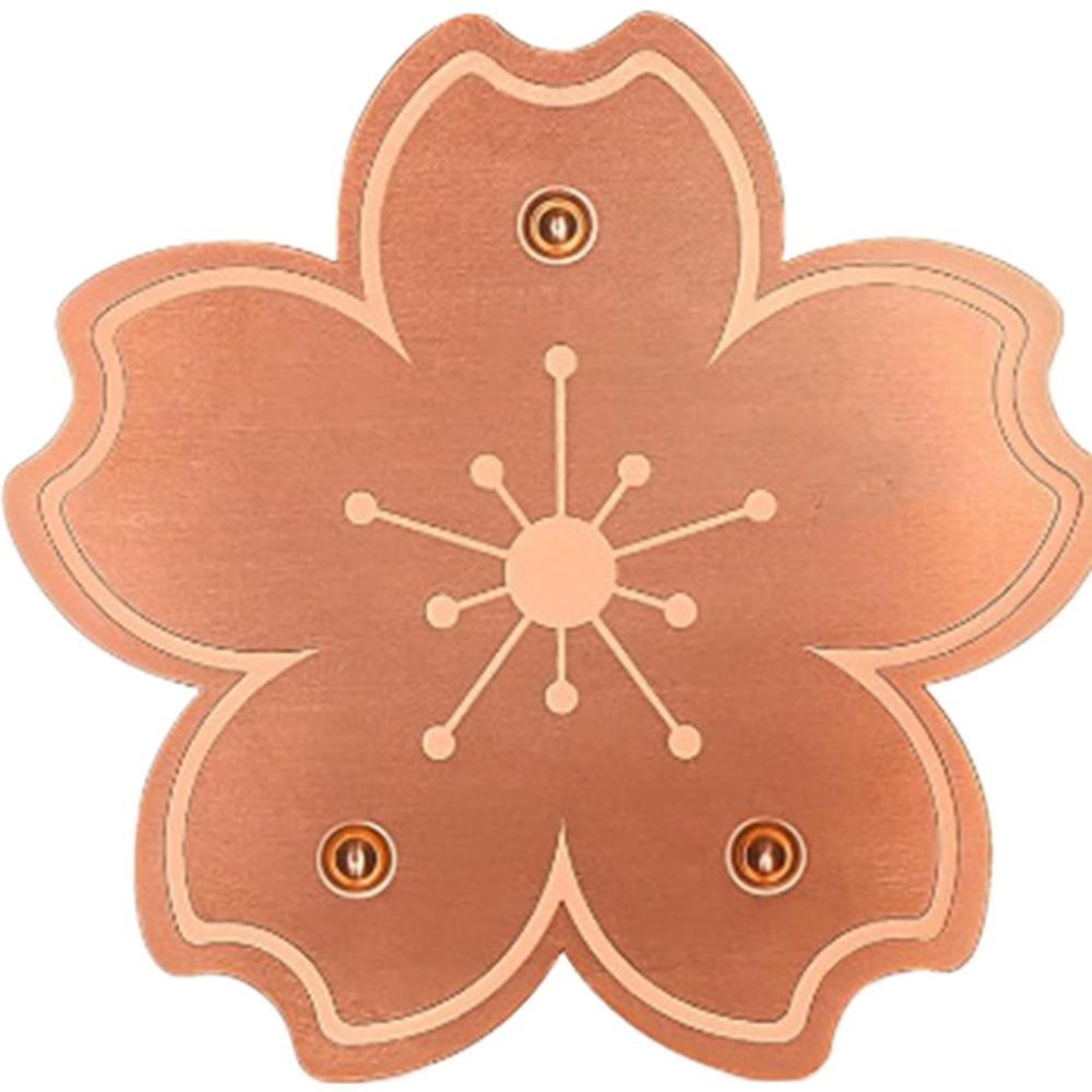 Triple-Point Support Bird Bath Copper Disk Universal Copper Purifier Plate  for Garden Fountain