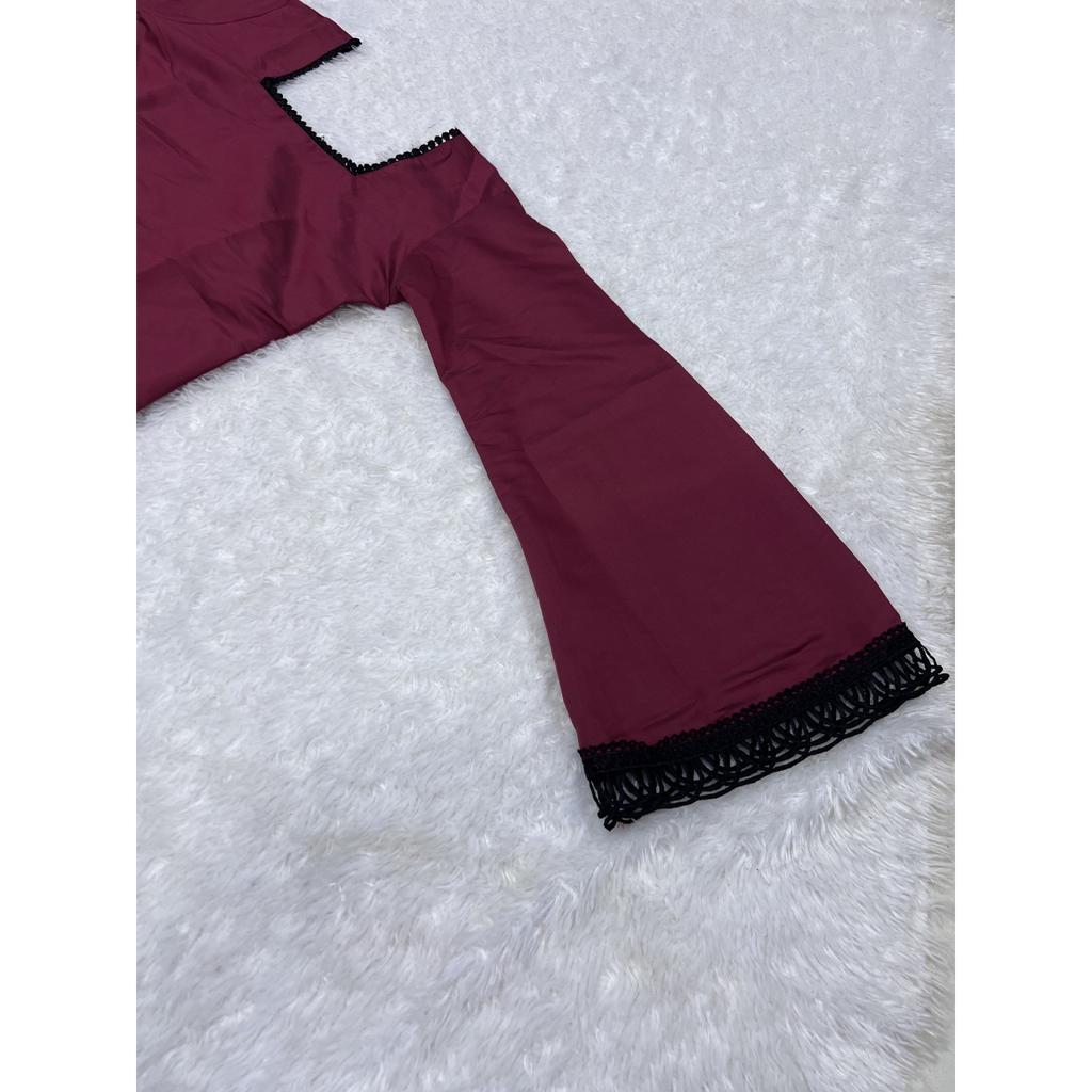 Schönes Party-Wear Römisches Seiden-Kurti-Set Indische Damen Ethnisch Kurz Oberteil Kurta