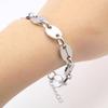 Neue Edelstahl-Armbänder für Damen Herren Oval Herz Karabinerverschluss Kette Armband am Handgelenk Schmuck Zubehör 18-19cm lang