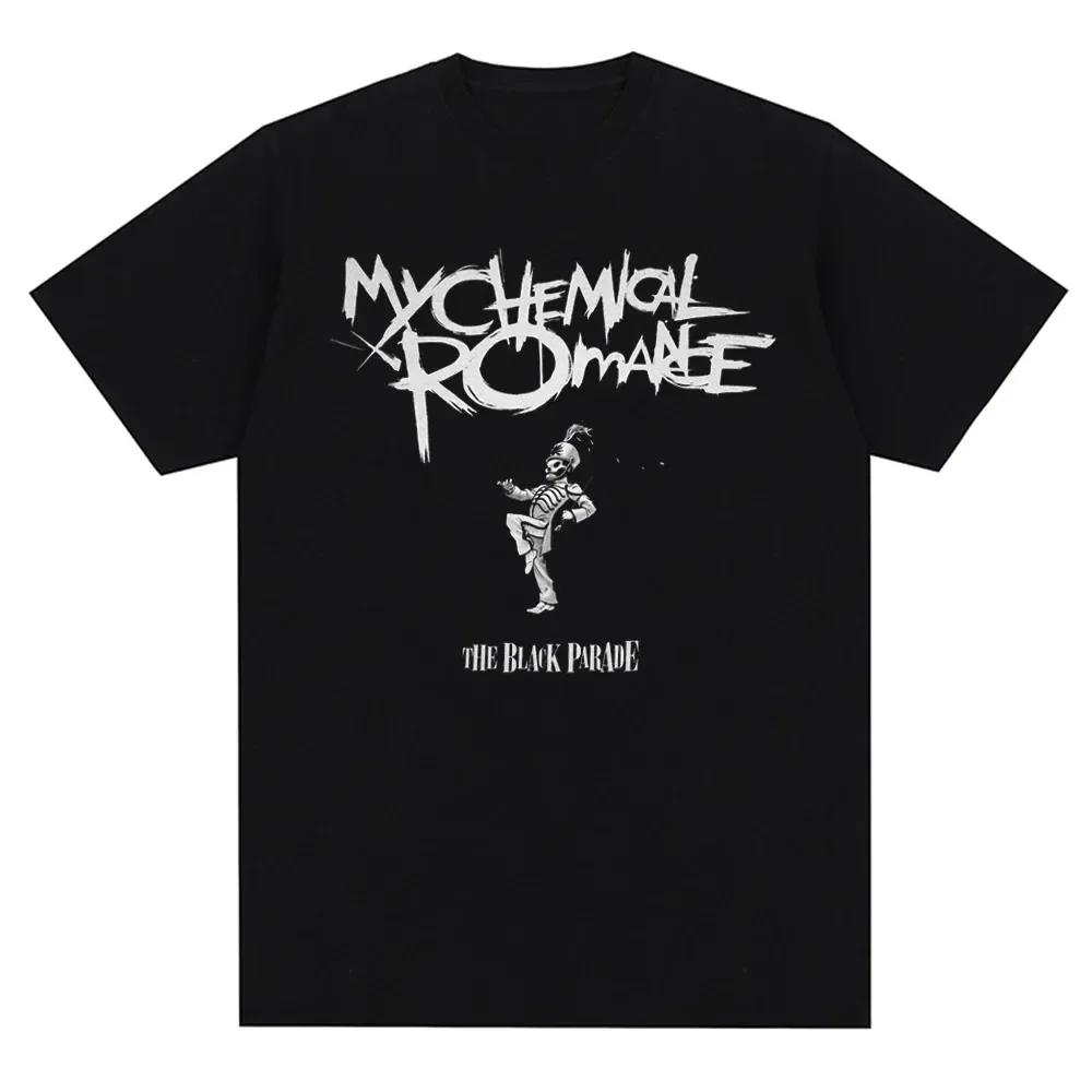 My Chemical Romance Mcr Band Printed Tshirts Oversized High Quality Comfortabled Punk Emo Rock Summer Fashion Tops S