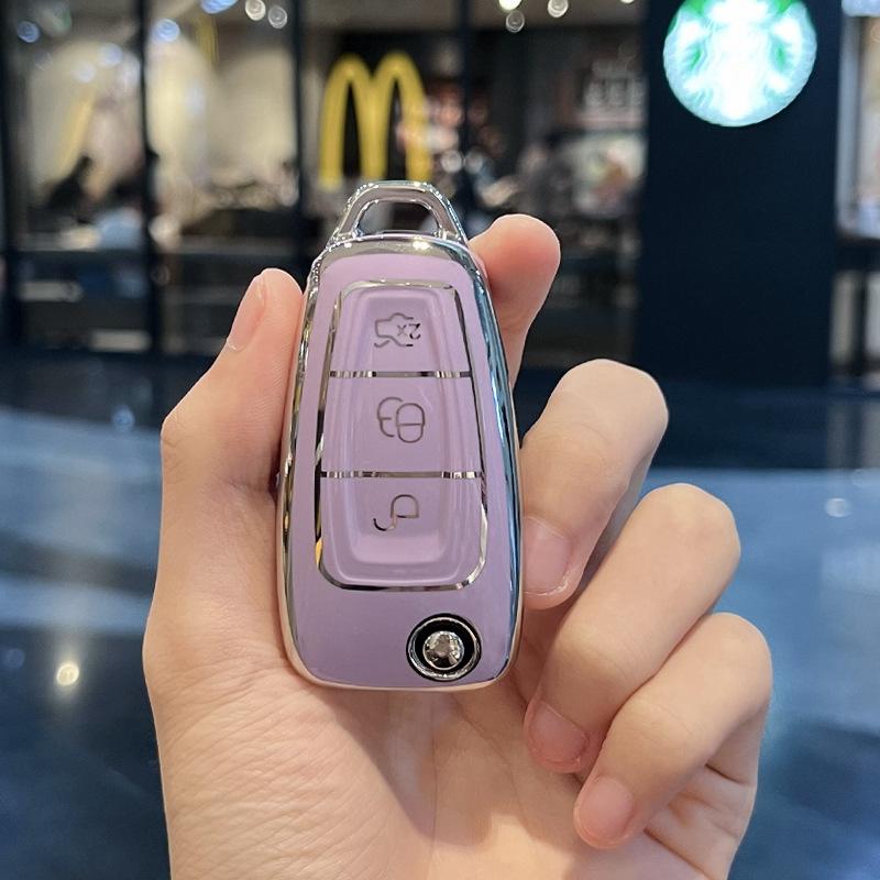 

Applicable23Ford Focus Key Cover Mondeo Escort Wing Tiger Explorer Ruijie Sharp Shell Сумка с пряжкой FordCStyle-Folding3Key【