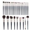 29-teiliges Tierhaar Make-up Pinselset: Nasenkontur-, Lidschatten-, Lippen-Concealer-Pinsel für professionelle Maskenbildner