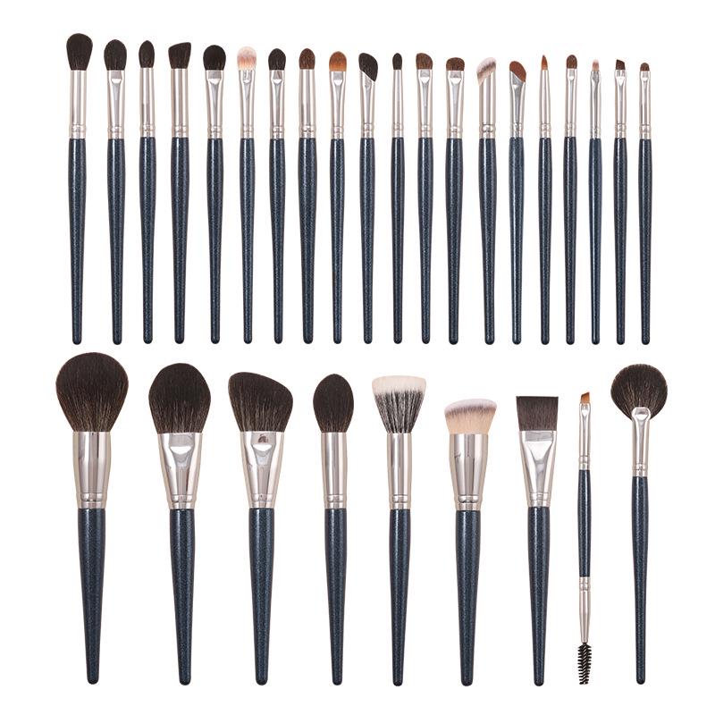 29-teiliges Tierhaar Make-up Pinselset: Nasenkontur-, Lidschatten-, Lippen-Concealer-Pinsel für professionelle Maskenbildner