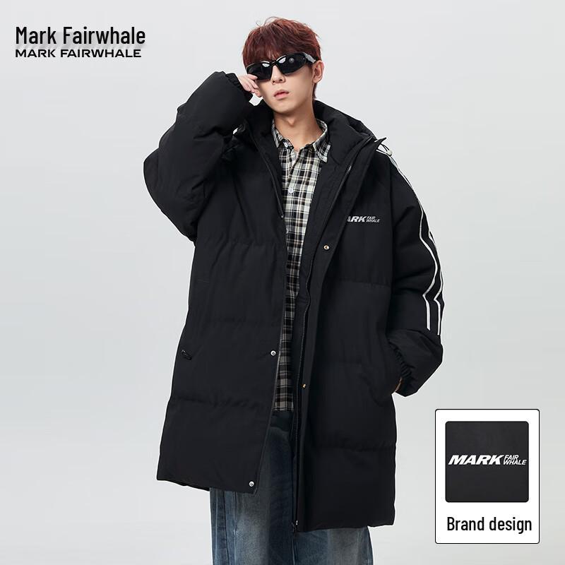 Mark Fairwhale Men's American Style Mid-Length Hooded Padded Jacket