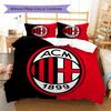 AC Milan Patronen Beddengoed, Dekbed Set Dekbedovertrek Kussensloop Huis Verjaardagscadeau(1 dekbedovertrek + 2 kussenslopen, zonder binnenkussen)
