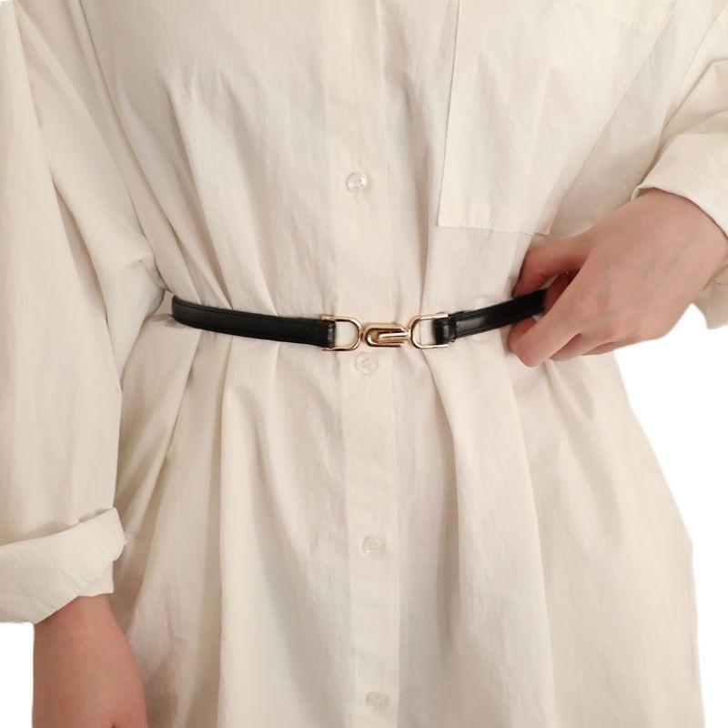 Classic Pu Black Womens Waist Accessory Fashionable Decoration For Stylish Dresses