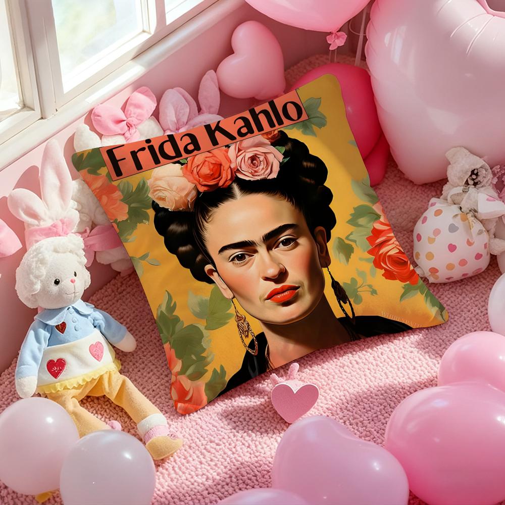 ART Frida KahloS Cushion Cover Pattern Printed Pillowcase for Living Room Sofa Cushion Cover & Bedroom Decor