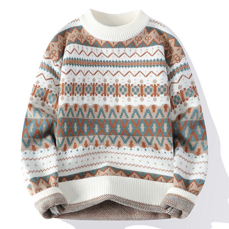 Pánský vintage úpletový rolák – Teplý a trendy na podzim/zimu