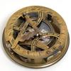 Brass Sundial Compass with Rosewood Box Vintage Nautical Navigation Instrument Explorer Collector Gift