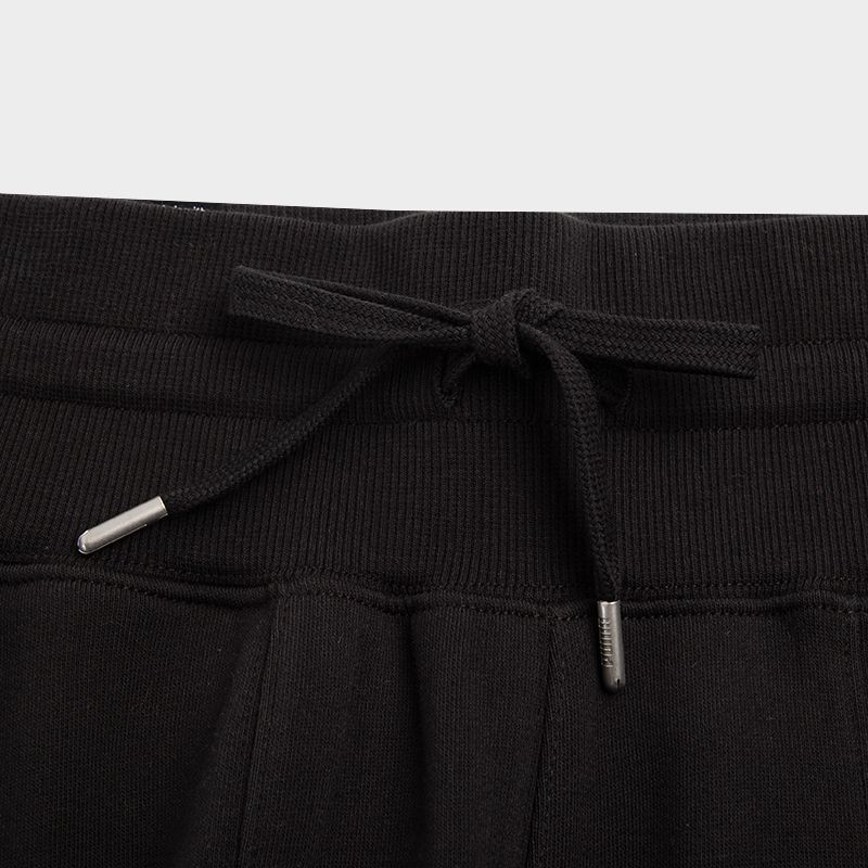 PUMA High-Waist Jogger Pants With Tr Logo Print Women Bottoms Black 676655-01