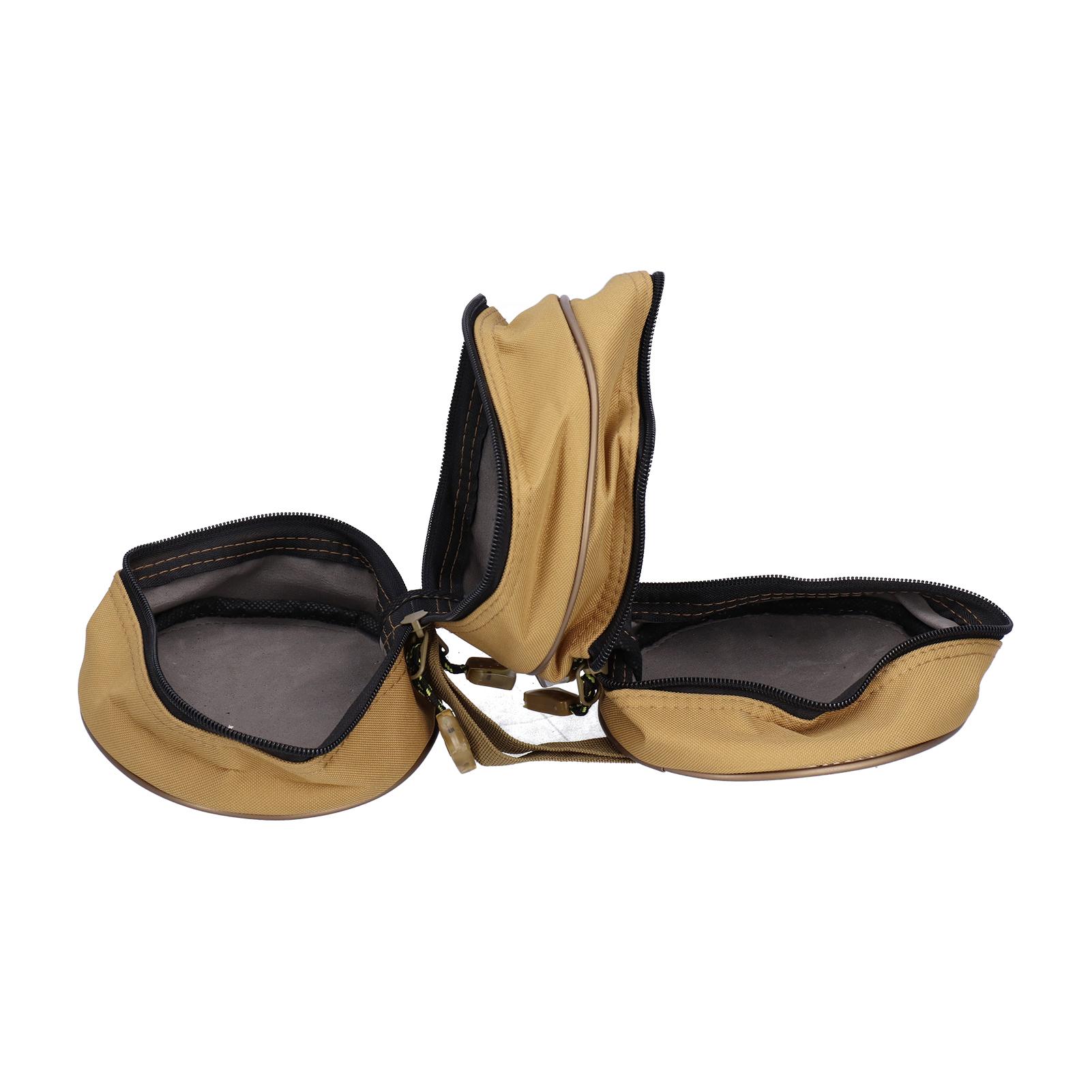 

Round Fishing Reel Storage Bag Double Layer Fishing Tackle Bag Protective Case Pouch