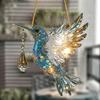 Two-dimensional plane2Two-dimensional Flat Sunlight Capturing Decorative Refraction Device with Colorful Light Rays, Exquisite and Compact Black