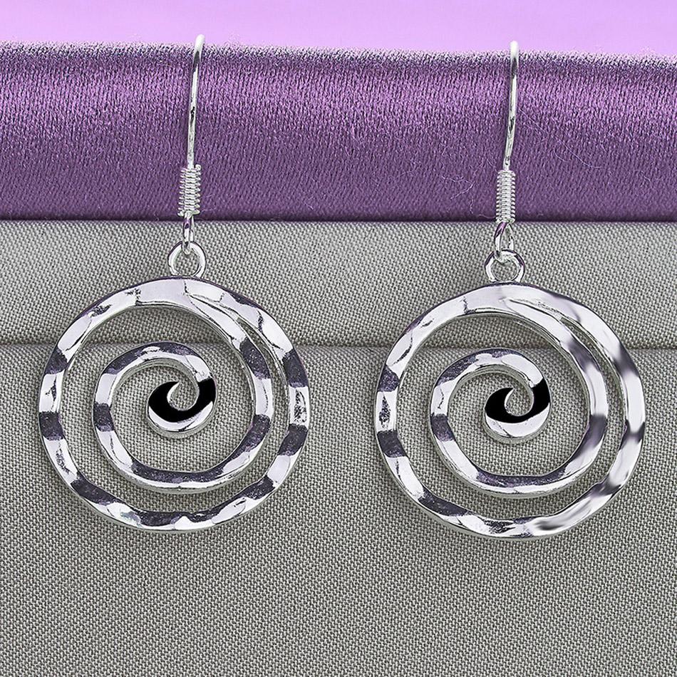 CHSHINE 925 Sterling Silver Vortex Earrings For Women Charm Jewelry Wedding Party Fashion Eardrop