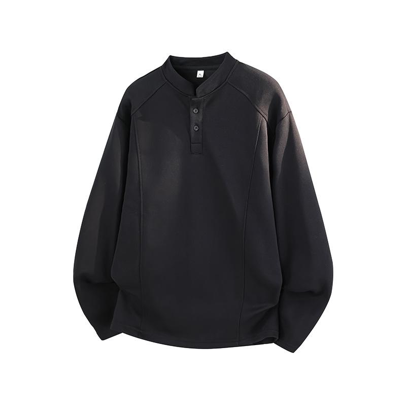 Vintage Locker Geschnitten Langarm Unisex Sweatshirt Einfach Vielseitig