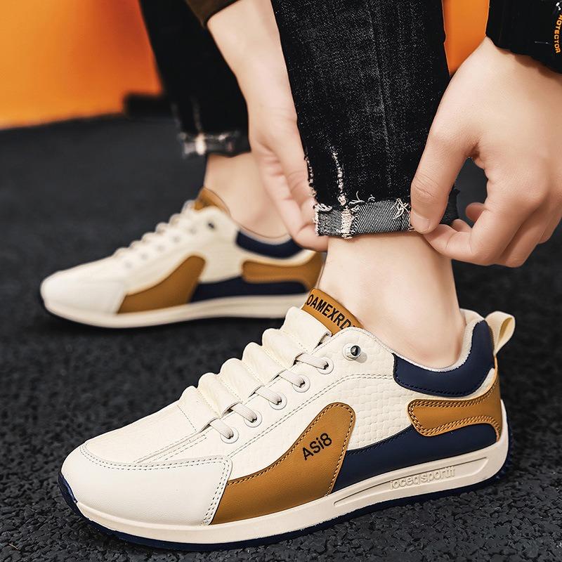 Fashion Hot Selling Men's Shoes Fashion Leather Casual Shoes 2025 New Sneakers Comfort Sport Running Shoe Tennis Training Shoes for Men