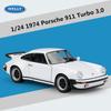 Welly 1/24 1971 Porsche 911 Turbo 3.0 Alloy Sports Car Model Diecasts Metal Classic Vehicles Car Model High Simulation Kids Gift