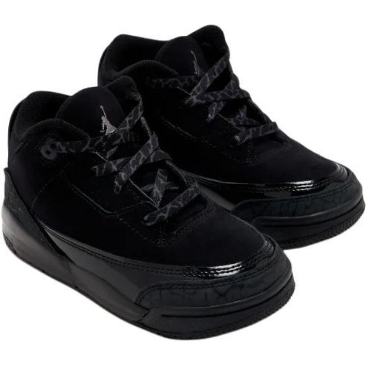 Air Jordan 3 Retro TD Black Cat 2025 Baby Sneakers Dark-Charcoal DM0968-001