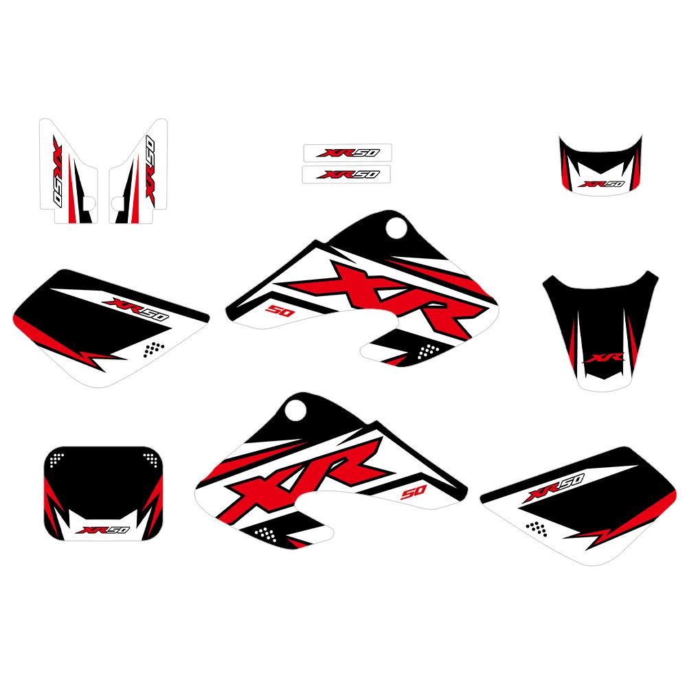 Sticker Set for XR50 Motorcycles & Off-Road Vehicles (2000-2003): Modification & Decoration Kits
