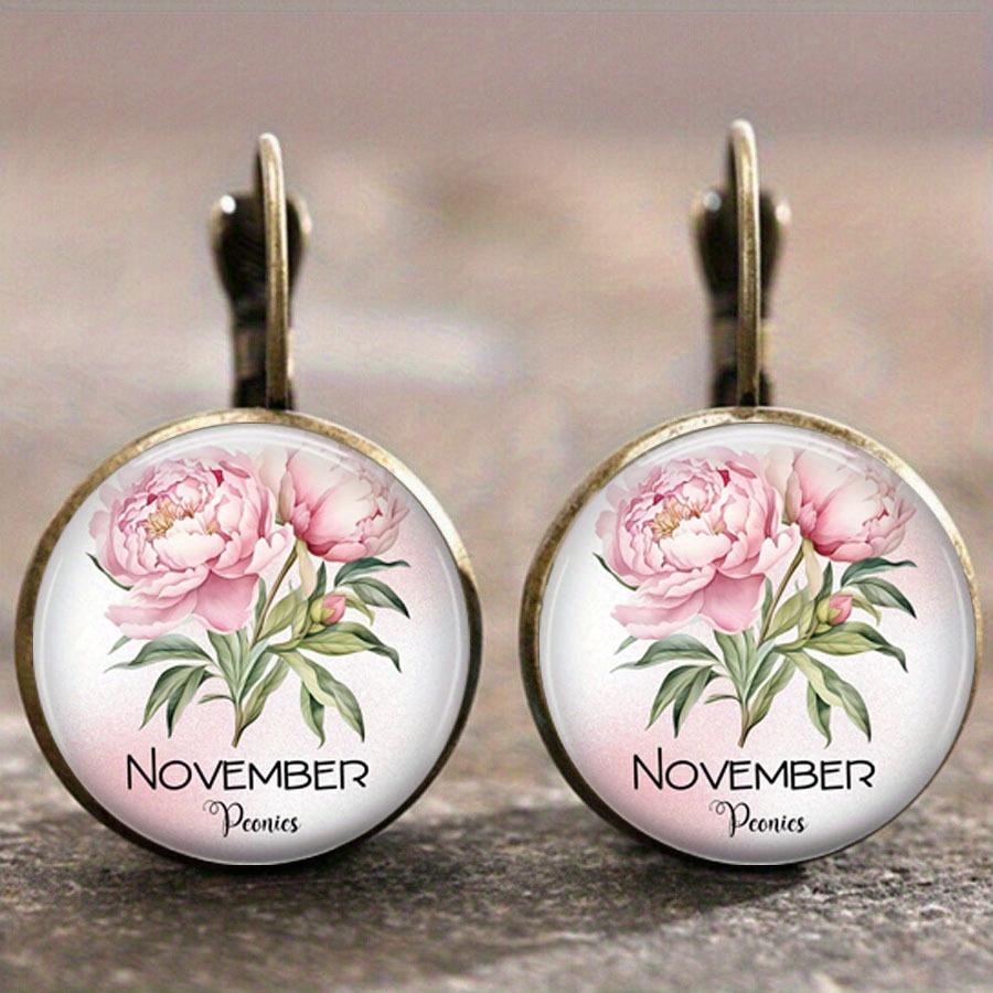 Fashion Earring Y2K Vintage Marigold Time Gem Flower Ear Buckle